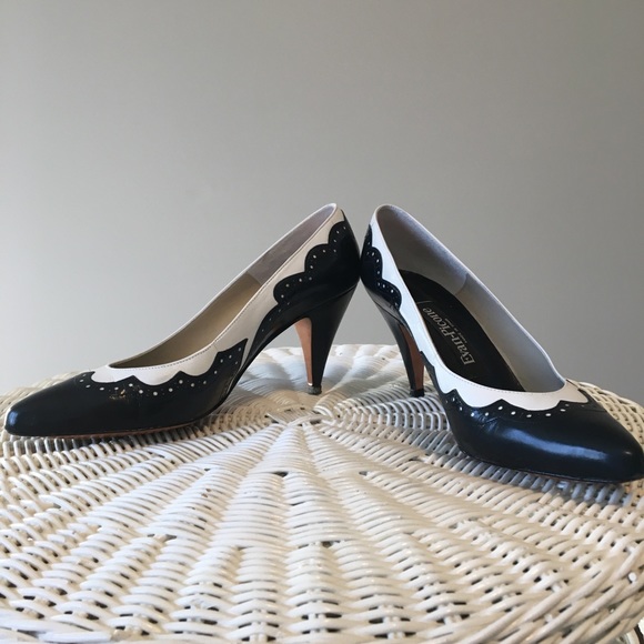 Vintage EVAN PICONE Spectator Heels Pumps 💜Host Pick💜 - Picture 2 of 16